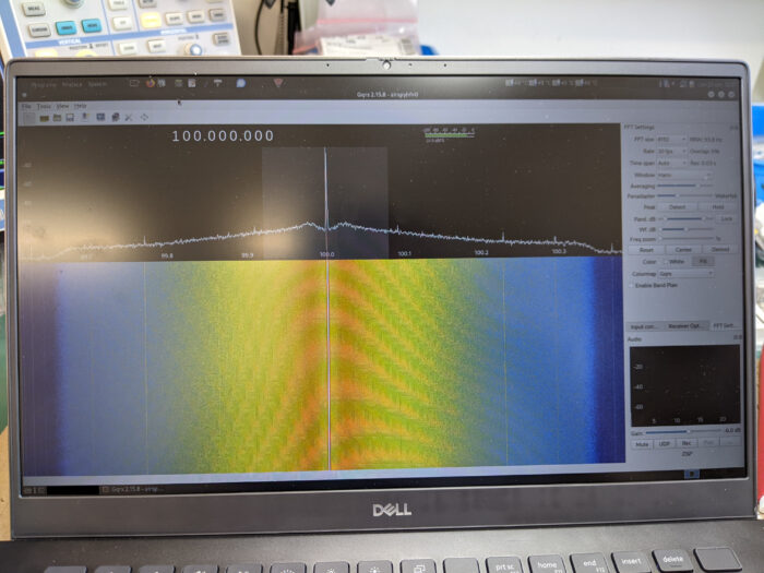 Clear 100MHz sine wave on HF+ Dual Port